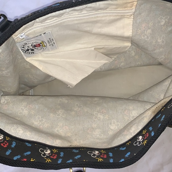 BNWOT Vintage Disney Mickey Mouse Tote / Shoulder Bag - Picture 6 of 9
